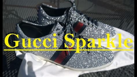 gucci glitter shirt|colorful Gucci shoes.